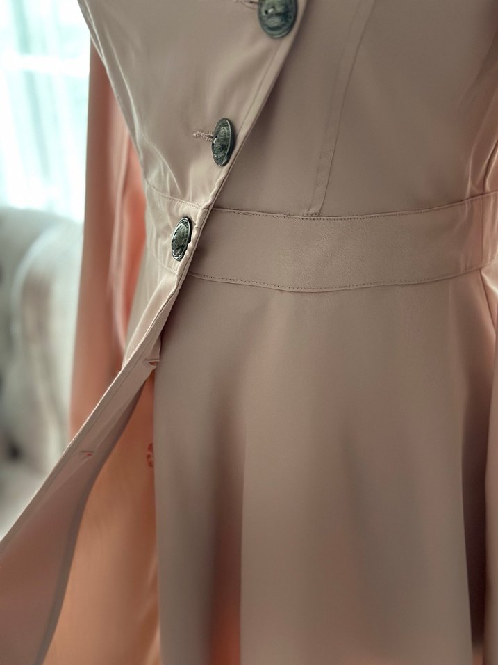 Pudra kloş ceket - Görsel 4