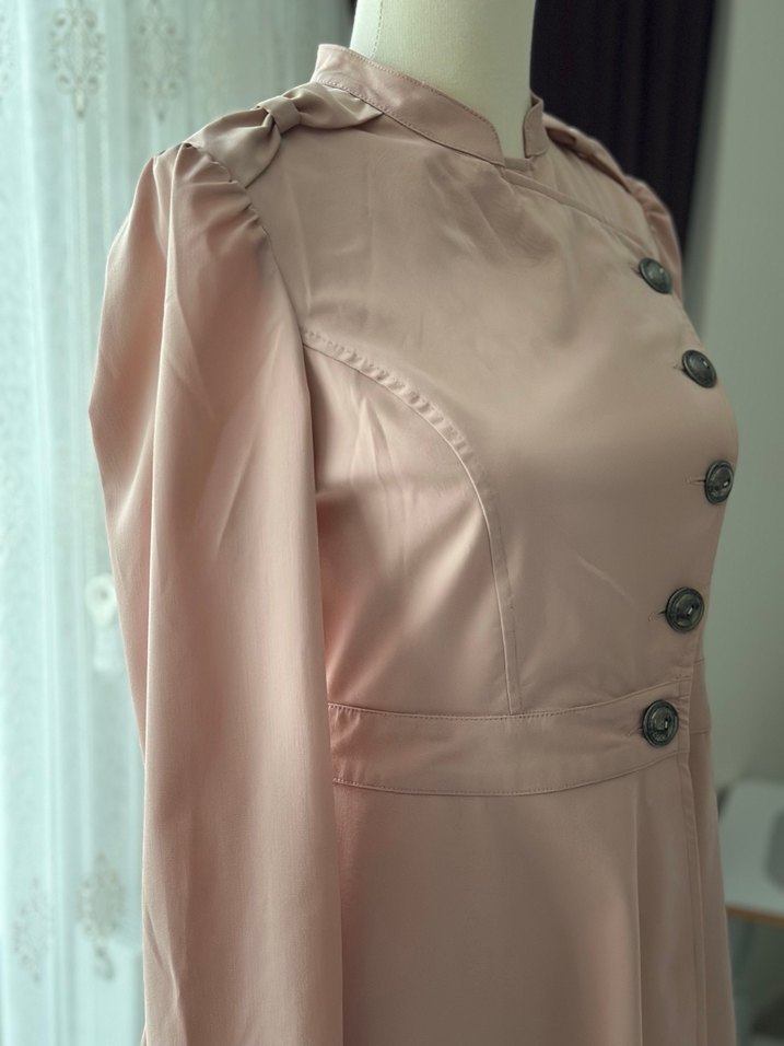 Pudra kloş ceket - Görsel 2