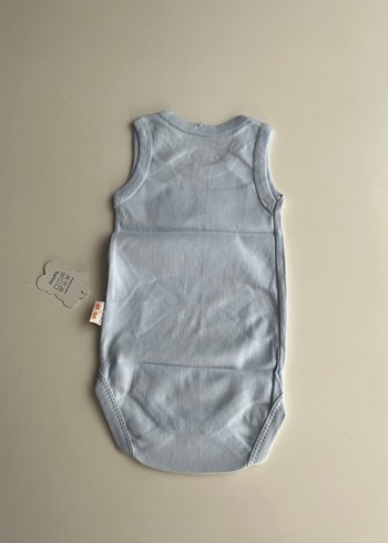 Mavi Pamuklu Erkek Bebek Atlet Body - Görsel 2