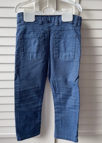 Erkek Çocuk bebek mavi canvas Pantolon - Görsel 3