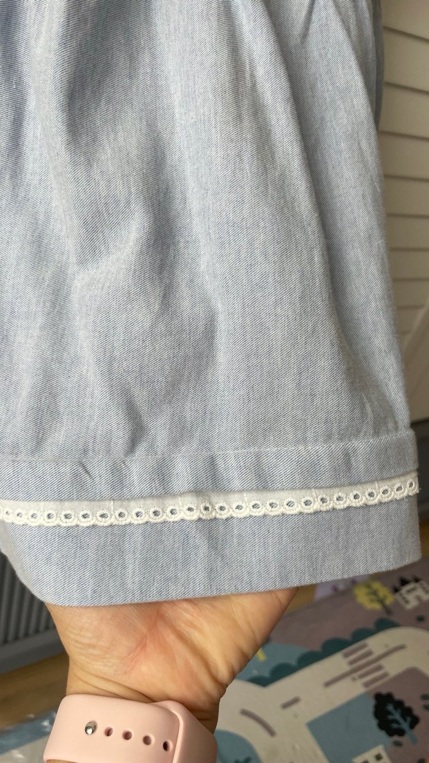 Kız Çocuk bebe yaka nakışlı Elbise - Görsel 3