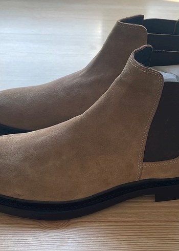 Erkek deri bot etiketli fabrika marka - Görsel 6