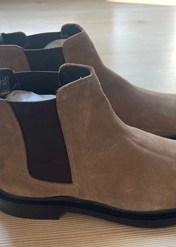 Erkek deri bot etiketli fabrika marka - Görsel 2