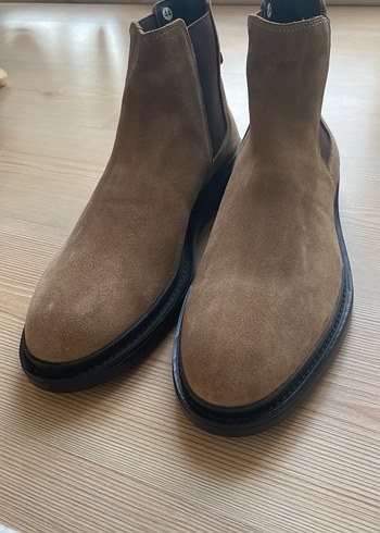 Erkek deri bot etiketli fabrika marka - Görsel 5