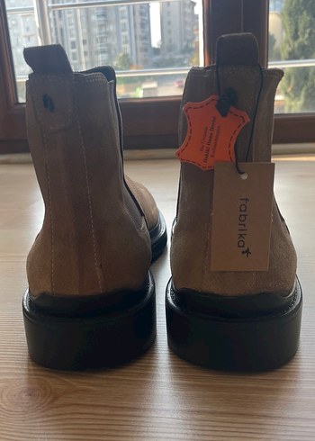 Erkek deri bot etiketli fabrika marka - Görsel 3