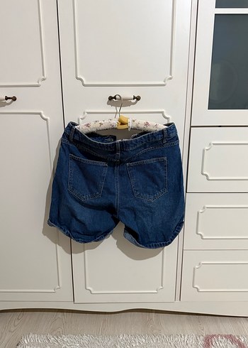 Kadın Mavi Kot Şort Defacto - Görsel 3