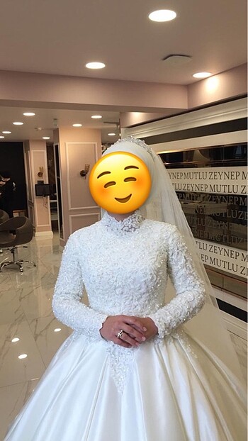 m Beden beyaz Renk Gelinlik(özel dikim)