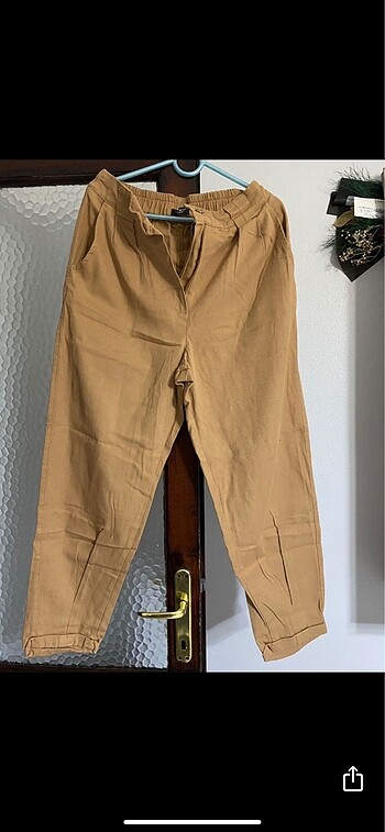 PAÇASI PİLELİ CAMEL PANTOLON