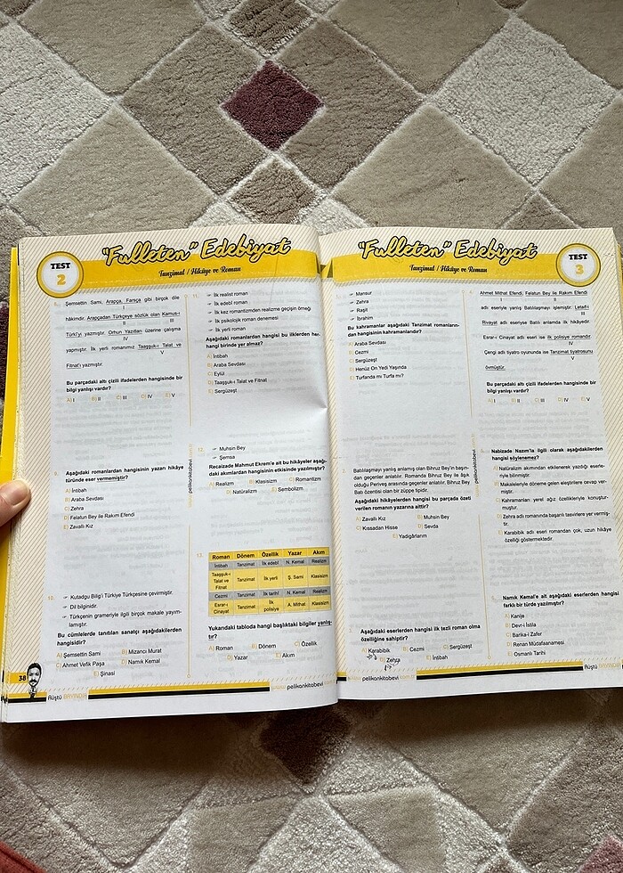 Fulleten ayt edebiyat soru bankası - Görsel 2