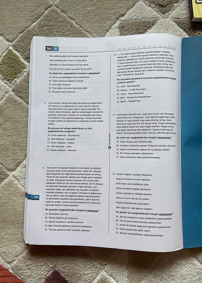 AYT edebiyat soru bankası - Görsel 4