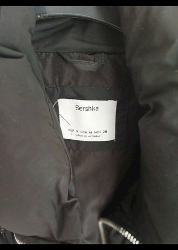 m Beden Düğmeli Siyah Kadın Kışlık Mont