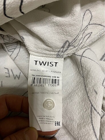 xl Beden çeşitli Renk TWIST GÖMLEK