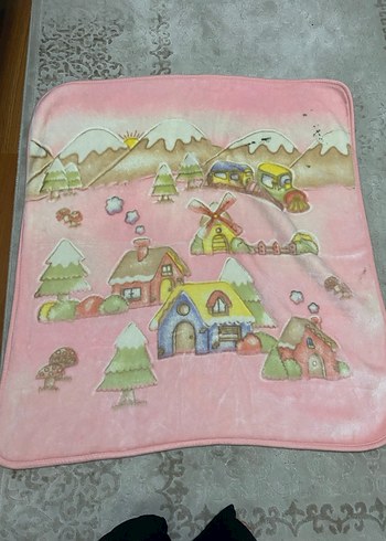 Çocuk Battaniyesi Renkli Yumuşak Kumaş - Görsel 11