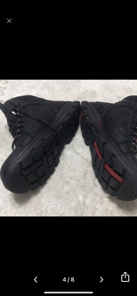 Siyah Erkek Biker Botları Velcro Detaylı - Görsel 4