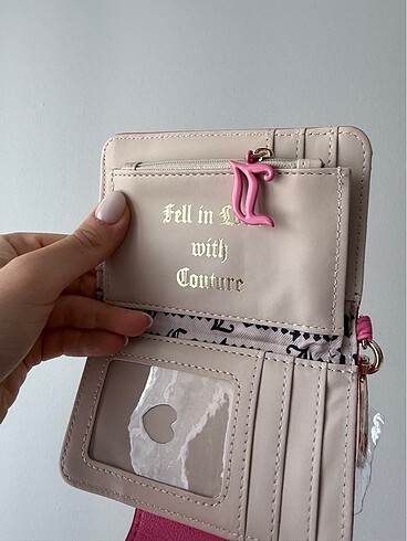  Beden pembe Renk Juicy Couture cüzdan