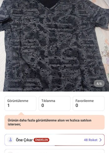 unisex muhtelif standart beden tişört 5 adet - Görsel 3
