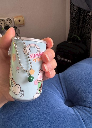 Mavi Pastel Renkli Çocuk Termos Şişesi - Görsel 3