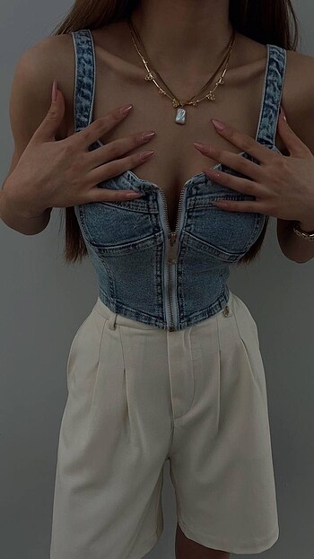 Denim Büstiyer