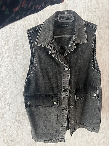 Denim yelek