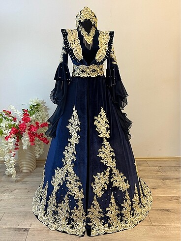 Kaftan-bindallı-kına elbisesi