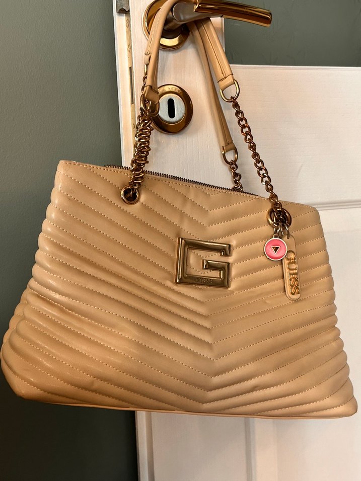 GUESS Bej Deri Kadın Çanta - Görsel 2