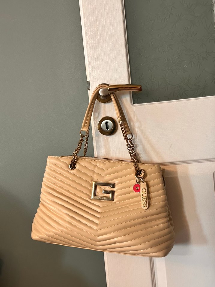 GUESS Bej Deri Kadın Çanta - Görsel 3