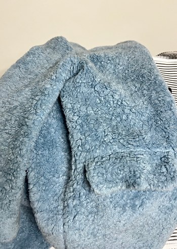 Mavi Peluş Kaban Zara - Görsel 3