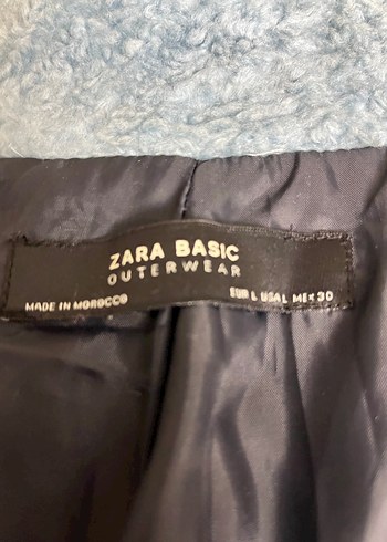 Mavi Peluş Kaban Zara - Görsel 4