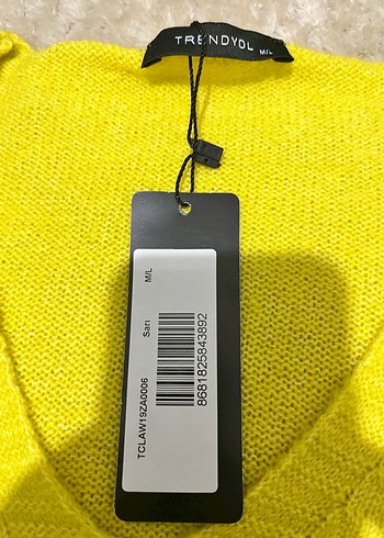 Trendyol Sarı Kadın Örgü Yün Kazak - Görsel 3