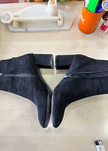 Siyah Süet Şık Bot - Görsel 3