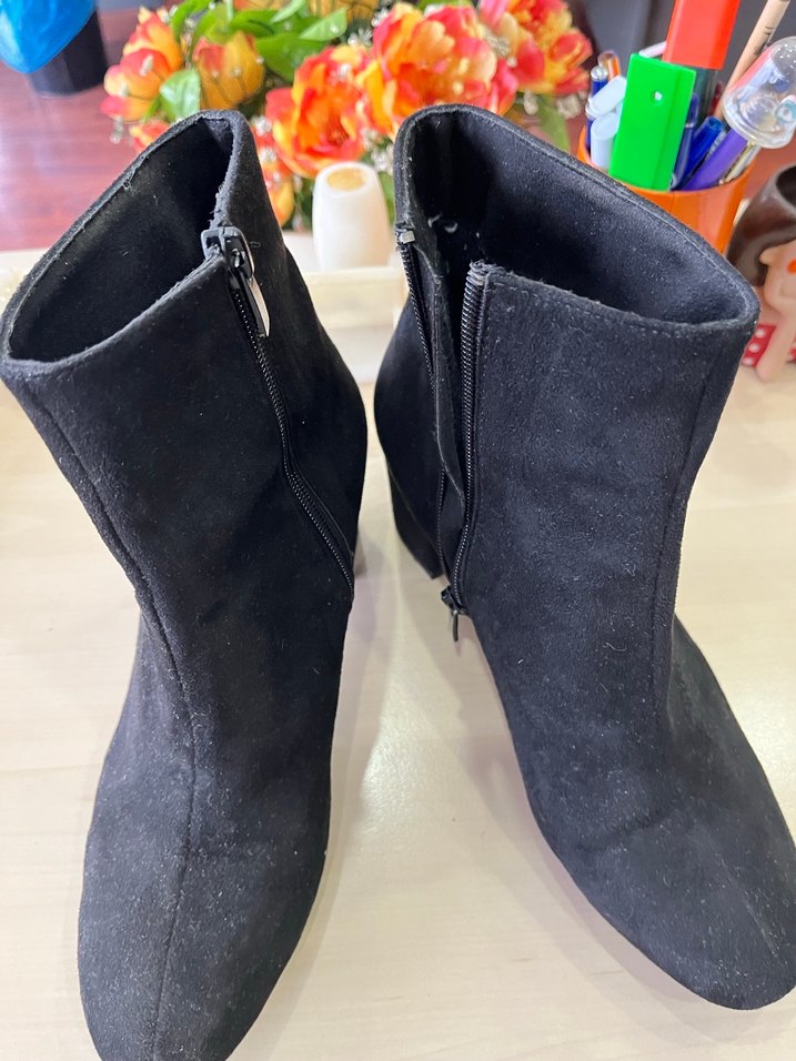 Siyah Süet Şık Bot - Görsel 2