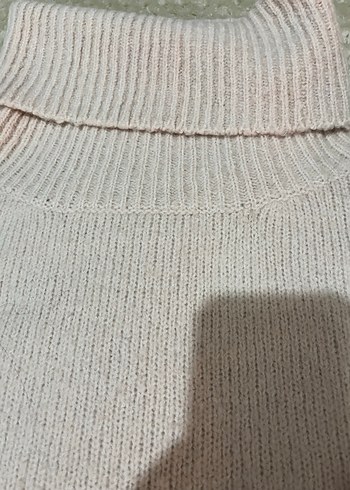 Pudra RengiKadın Boğazlı Triko Kazak - Görsel 2