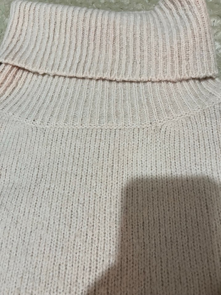 Pudra RengiKadın Boğazlı Triko Kazak - Görsel 2