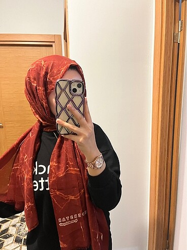 Kiremit rengi Çatlak desenli ŞAL