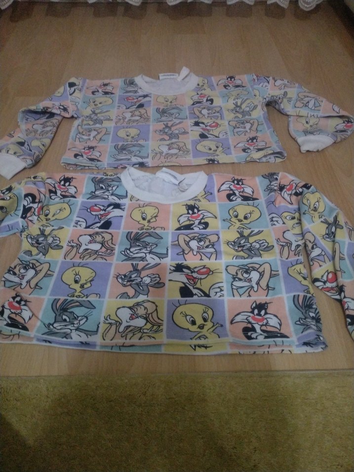 Kızlar için Renkli Baskılı Uzun Kollu Sweatshirt - Görsel 4