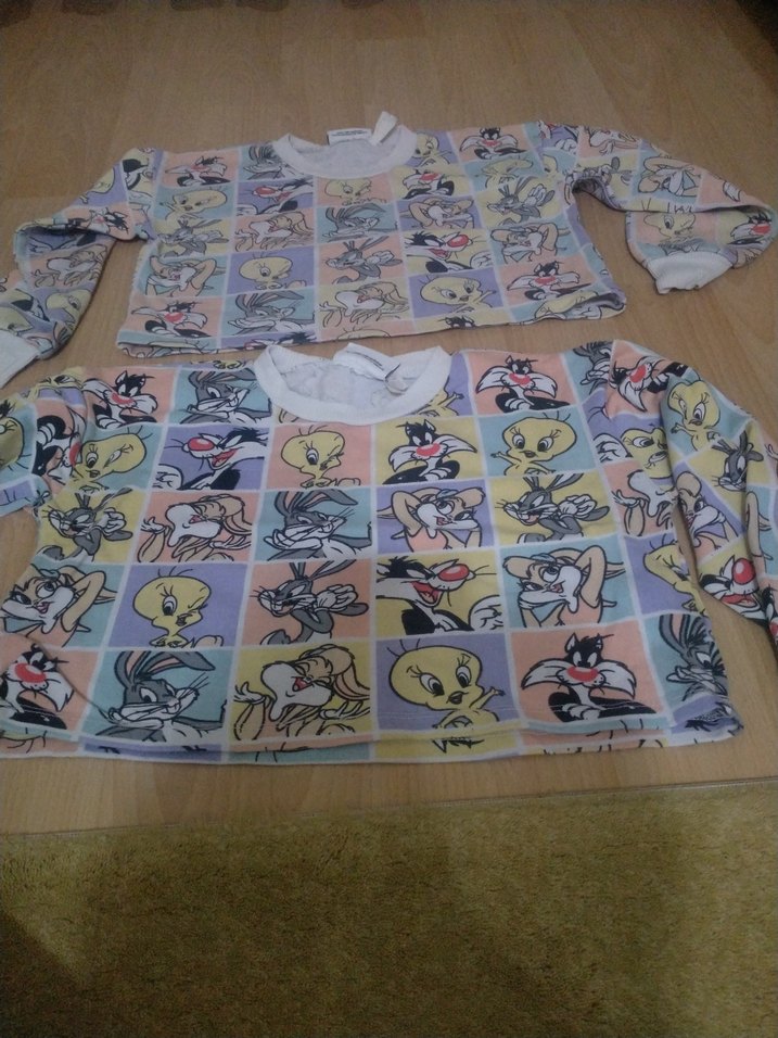 Kızlar için Renkli Baskılı Uzun Kollu Sweatshirt - Görsel 2