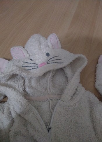 Gri Kürklü Kedi Kostümü - Görsel 2