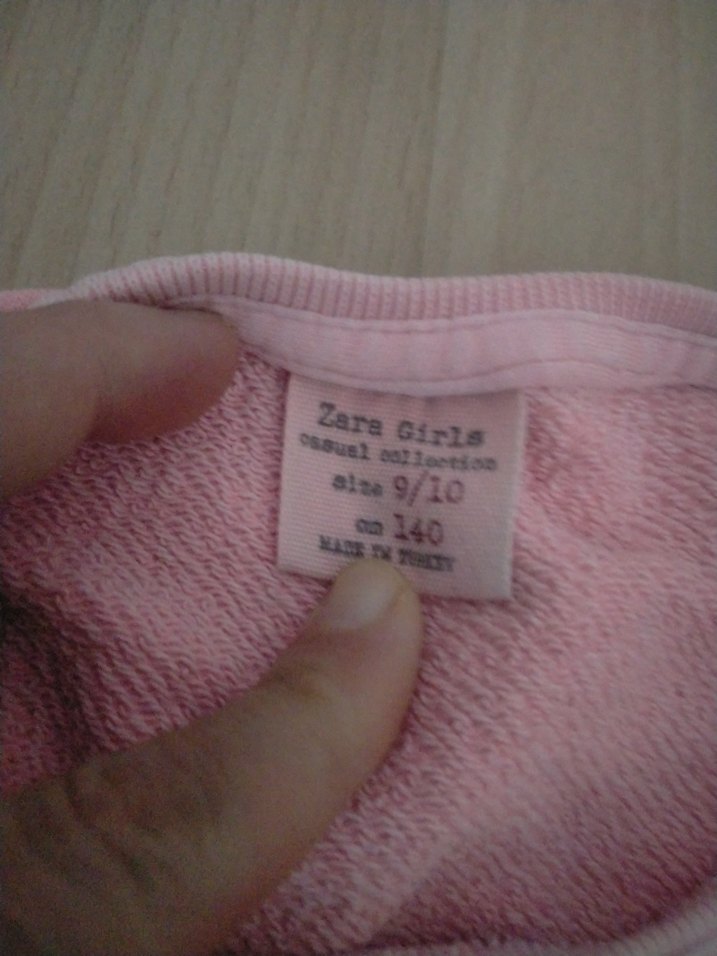 Dantel Detaylı Kız Çocuk Pembe Sweatshirt - Görsel 2