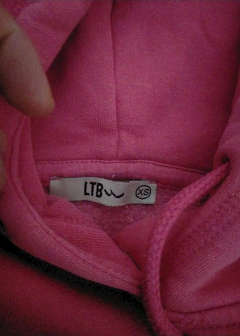 Pembe Kapüşonlu Kadın Sweatshirt - Görsel 2