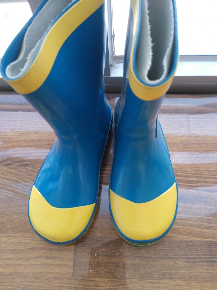 Minions Desenli Sarı Mavi Lastik Çocuk Çizmesi - Görsel 3