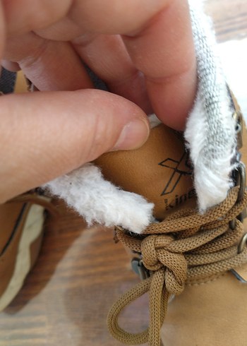 Bej Parlak Erkek Ayakkabı Bağcığı - Görsel 2