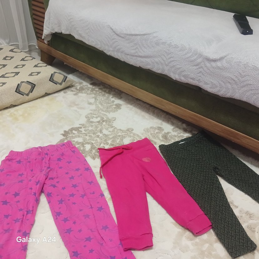 Kız Çocuk Pembe Dar Kesim Tayt - Görsel 2