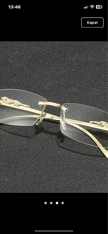 Cartier Cartier leopar gözlük unisex