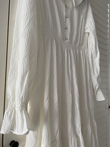 38 Beden beyaz Renk Touche Elbise