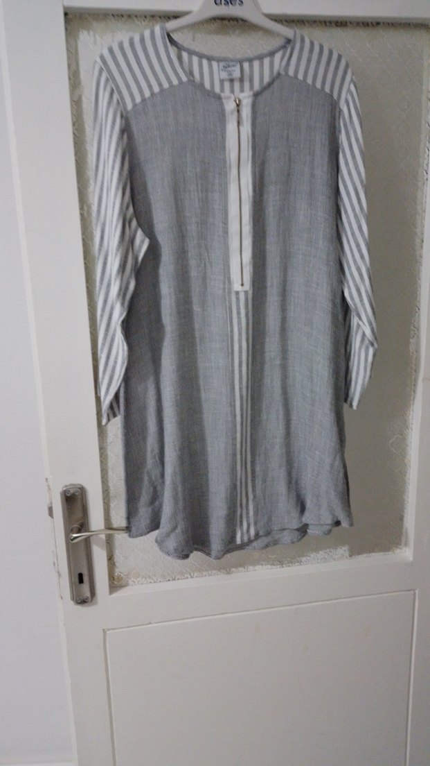 Pastel Renkli Kadın Triko Uzun Kollu Tunik - Görsel 2