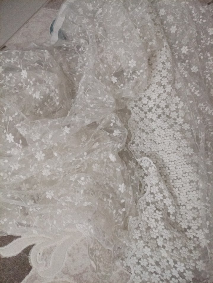 Nakışlı Beyaz Bohem Perde - Görsel 5