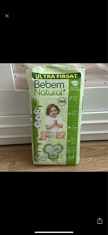 Bebem Natural Bebek Bezi 6 Numara