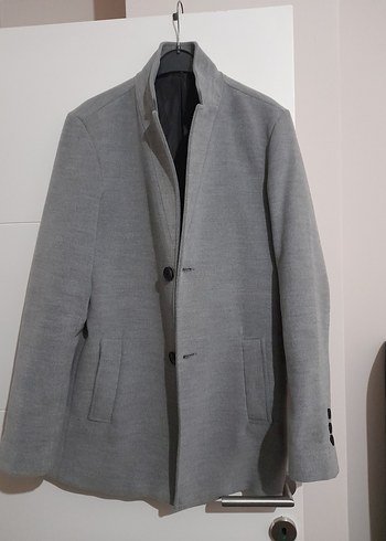 Düğmeli Erkek Kaşe Kaban/Ceket - Görsel 6