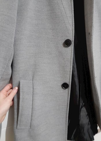 Düğmeli Erkek Kaşe Kaban/Ceket - Görsel 5