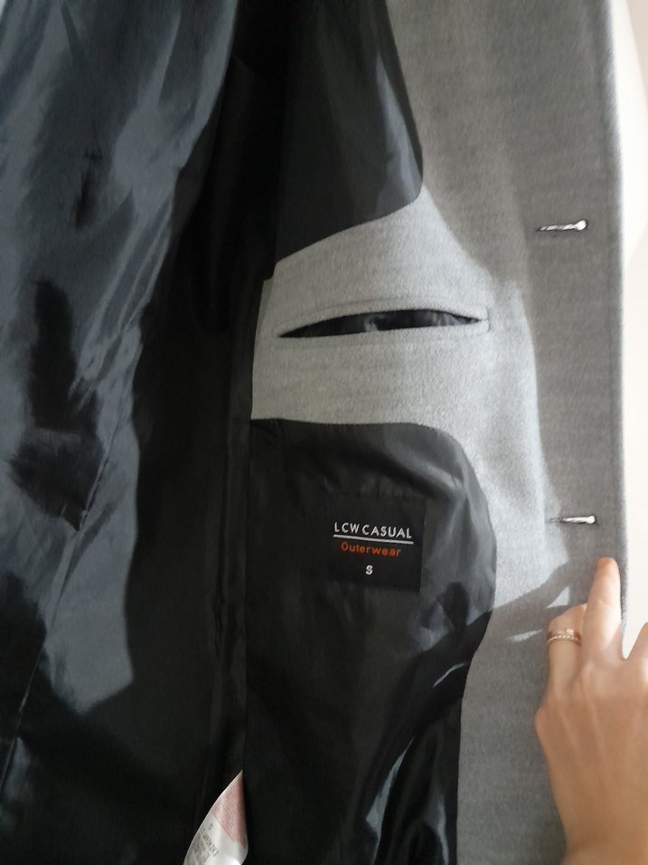 Düğmeli Erkek Kaşe Kaban/Ceket - Görsel 4